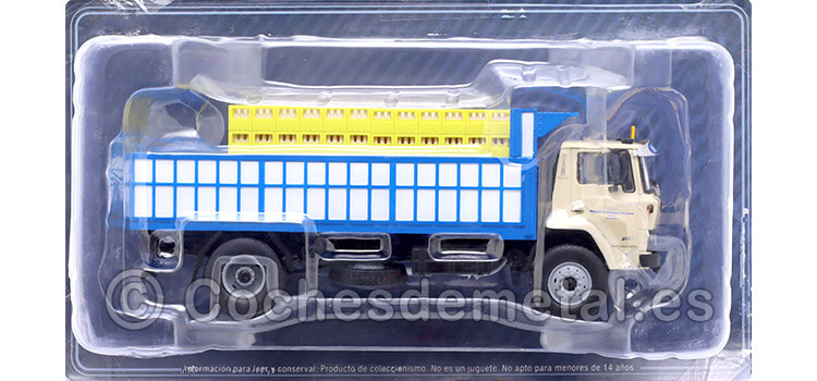 1976 Camión Ebro P260 Transporte de Bebidas Azul/Blanco 1:43 Salvat PEG011