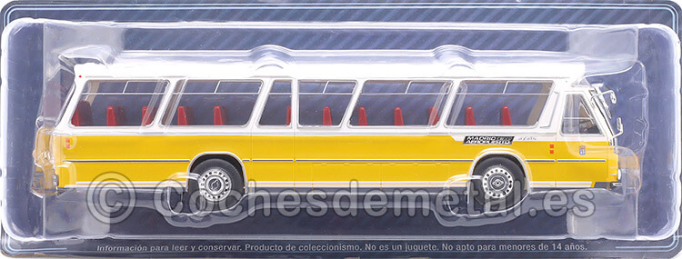 1973 Autobús Pegaso 5023 Aeropuerto de Madrid Amarillo/Blanco 1:43 Salvat PEG5023