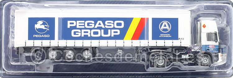 1988 Trailer Pegaso Troner Plus Pegaso Group Blanco/Azul 1:43 Salvat PEGTroner