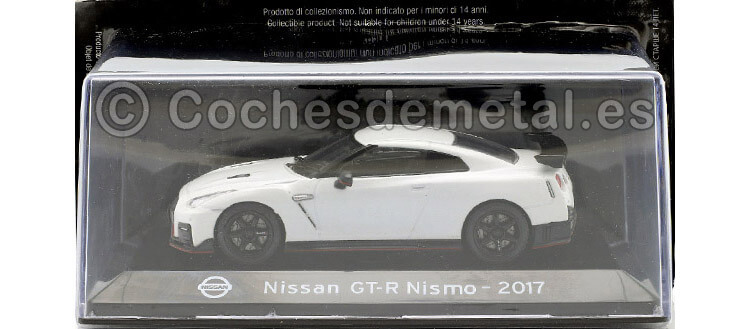 2017 Nissan GT-R Nismo R35 SuperCars Blanco 1:43 Editorial Salvat SC16