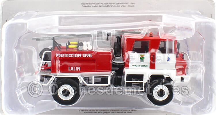 1984 Pegaso 3046 Proteccion Civil Concello de Lalin Rojo/Blanco 1:43 Editorial Salvat SP21