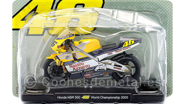 2000 Honda NSR 500 Nº46 Valentino Rossi MotoGP 1:18 Editorial Salvat ROSSI0004
