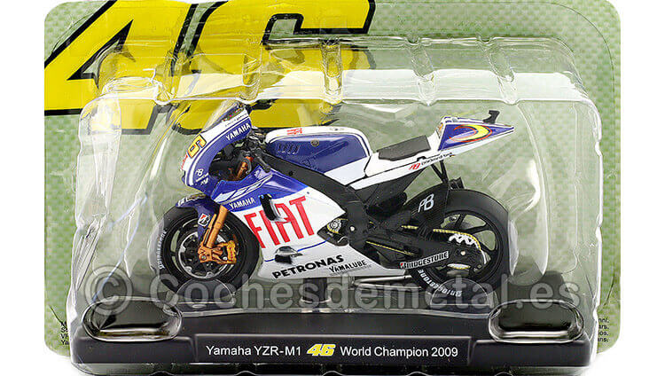 2009 Yamaha YZR-M1 Nº46 Valentino Rossi Campeón del Mundo MotoGP 1:18 Editorial Salvat ROSSI0006