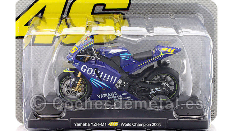 2004 Yamaha YZR-M1 Nº46 Valentino Rossi Campeón del Mundo MotoGP 1:18 Editorial Salvat ROSSI0012