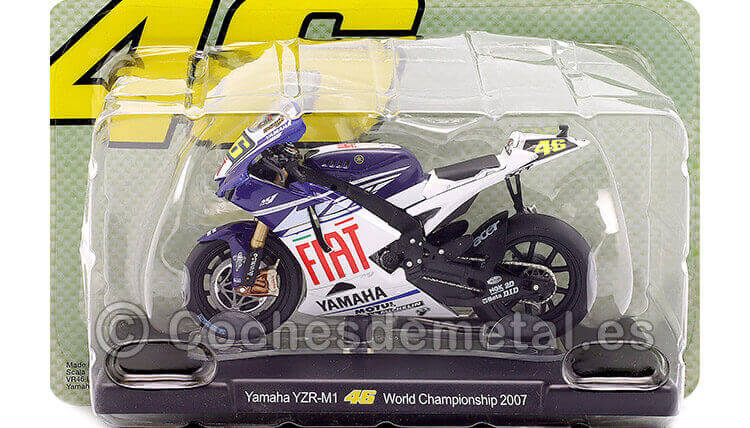 2007 Yamaha YZR-M1 Nº46 Valentino Rossi MotoGP 1:18 Editorial Salvat ROSSI0017