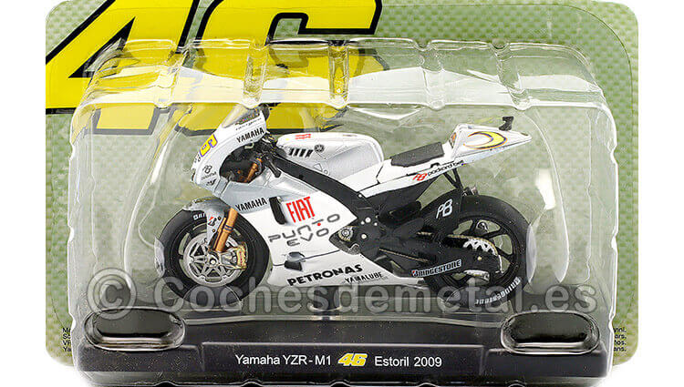 2009 Yamaha YZR-M1 Nº46 Valentino Rossi Campeón del Mundo MotoGP Estoril 1:18 Editorial Salvat ROSSI0022