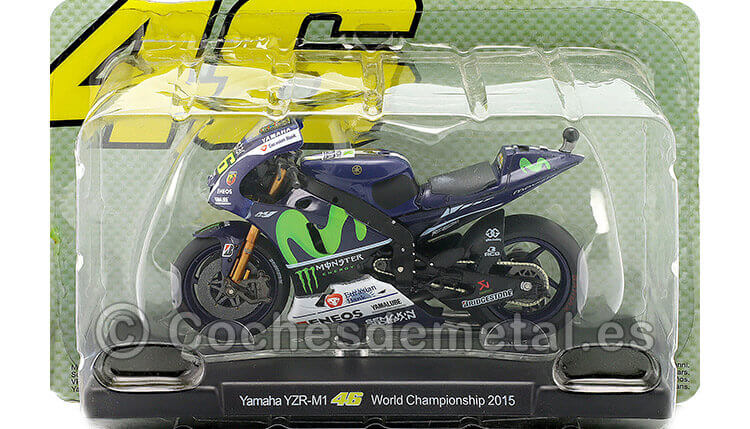 2015 Yamaha YZR-M1 Nº46 Valentino Rossi MotoGP 1:18 Editorial Salvat ROSSI1002