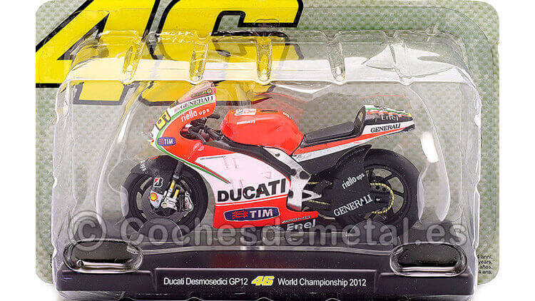 2012 Ducati Desmosedici GP12 Nº46 Valentino Rossi MotoGP 1:18 Editorial Salvat ROSSI1003