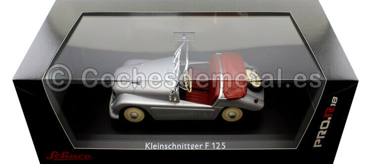 1957 Kleinschnittger F-125 Spider Plateado 1:18 Schuco 0085
