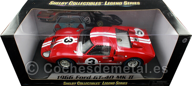 1966 Ford GT40 Mark II 24h. LeMans 1:18 Shelby Collectibles 406