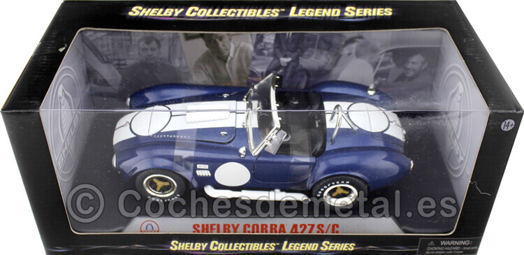 1966 Shelby Cobra 427 S-C Azul/Blanco 1:18 Shelby Collectibles 121