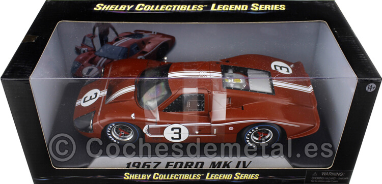 1967 Ford GT40 Mark IV 24h LeMans Andretti/Bianchi 1:18 Shelby Collectibles 425