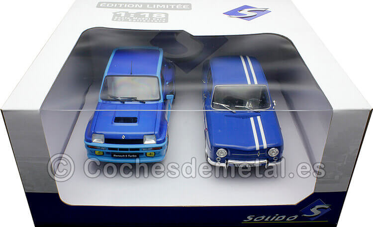Set Renault R5 Turbo + R8 Gordini Azul 1:18 Solido S180005