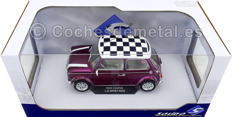 1997 Mini Cooper Sport Metallic Purple 1:18 Solido S1800606