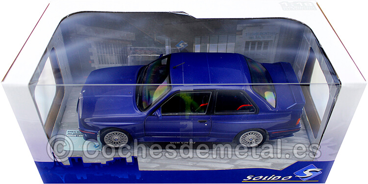 1990 BMW M3 (E30) Coupe Mauritius Blue 1:18 Solido S1801509