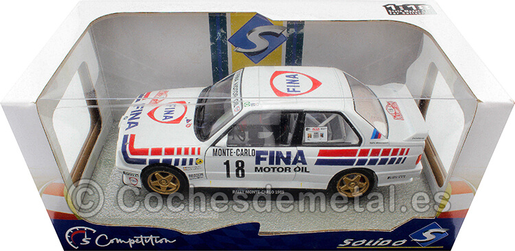 1989 BMW M3 (E30) Nº18 Duez/Lopes Rally Monte Carlo 1:18 Solido S1801518