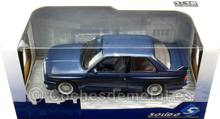 1990 Alpina B6 3.5S Basado en BMW E30 Mauritius Blue 1:18 Solido S1801520