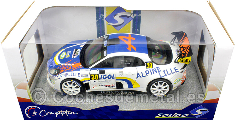 2020 Alpine A110 Rally RGT #30 Delecour/Guigonnet Rallye du Touquet 1:18 Solido S1801608
