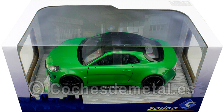 2021 Alpine A110S Pure Color Edition Verde Jardín 1:18 Solido S1801610