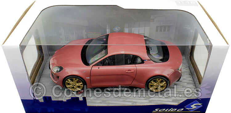 2021 Alpine A110S Pure Color Edition Rosa Brezo 1:18 Solido S1801611