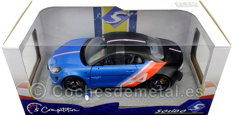2021 Alpine A110S Trackside Edition Azul/Negro/Rojo/Blanco 1:18 Solido S1801615