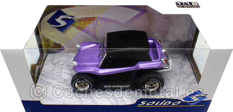 1968 Manx Meyers Buggy Soft Roof Púrpura Metalizado 1:18 Solido S1802706