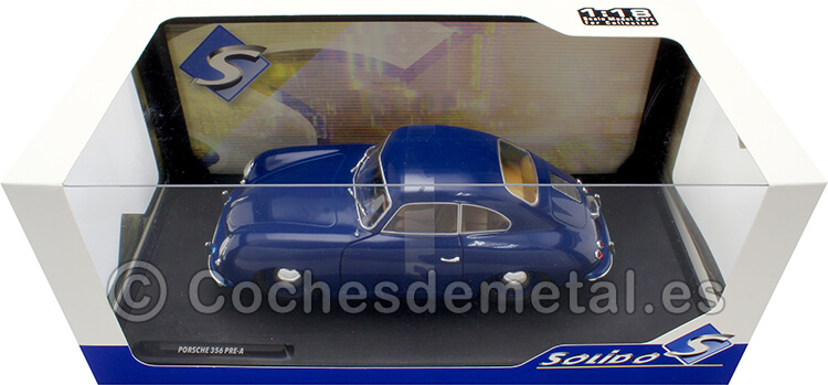 1953 Porsche 356 Pre-A Coupe Azul Petroleo 1:18 Solido S1802808