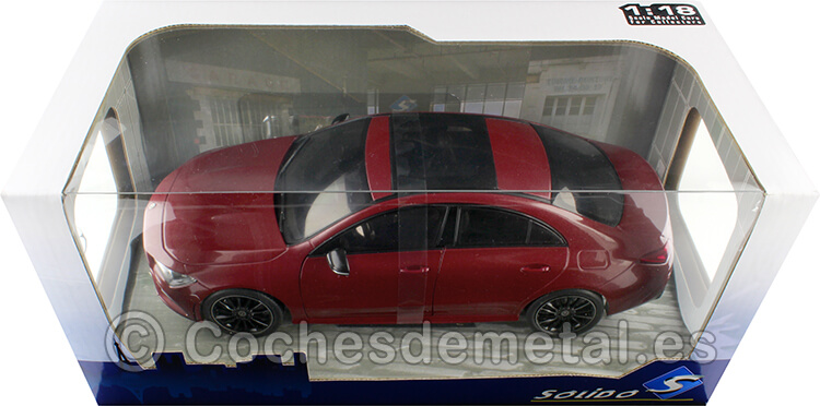 2019 Mercedes-Benz CLA Coupe AMG Line (C118) Rojo Patagonia 1:18 Solido S1803104