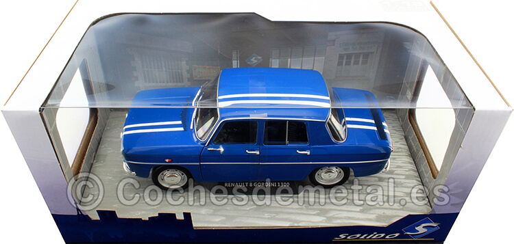 1967 Renault 8 R8 Gordini 1300 Azul 1:18 Solido S1803604