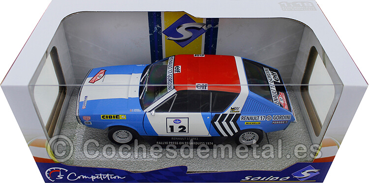 1974 Renault R17 Gordini Rallye Press On Regardless 1:18 Solido 1803703