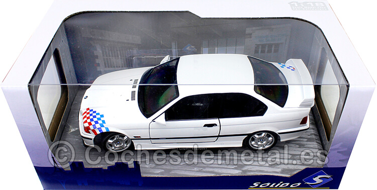 1995 BMW E36 Coupe M3 Lightweight Blanco 1:18 Solido S1803903