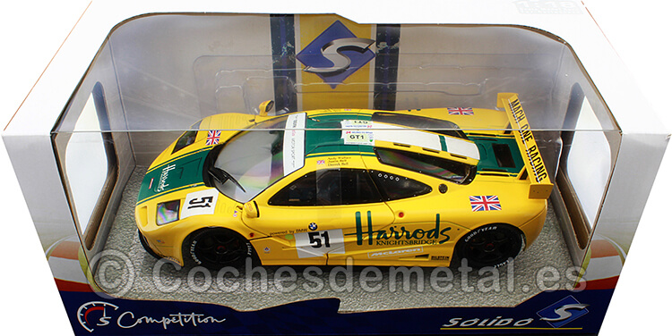 1995 McLaren F1 GTR Nº51 Wallace/Bell/Bell 24h LeMans 1:18 Solido S1804105