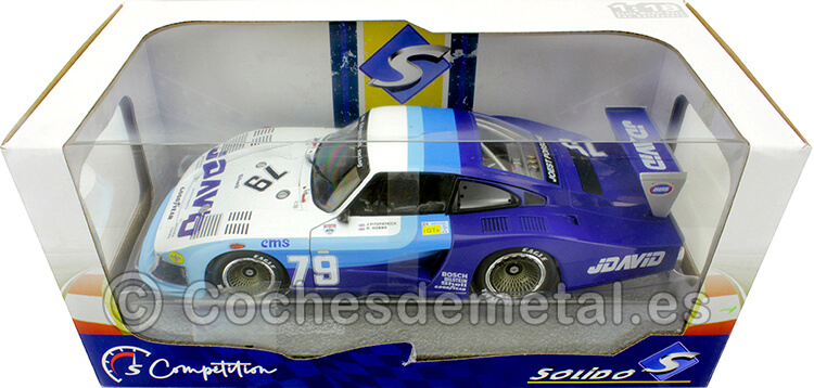 1979 Porsche 935 Moby Dick 24H. LeMans Azul 1:18 Solido S1805402