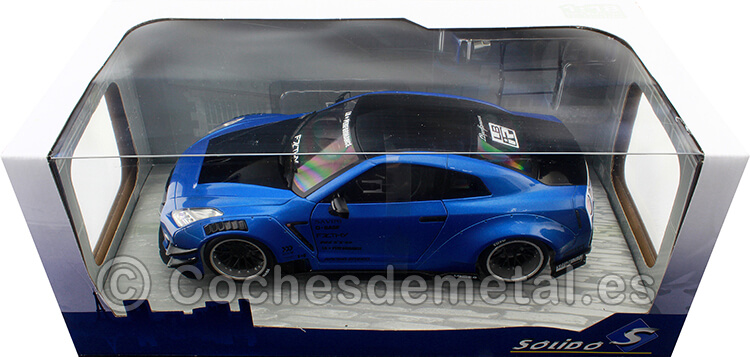 2020 LB-Works Nissan GT-R (R35) T2 Azul Metalizado 1:18 Solido S1805801