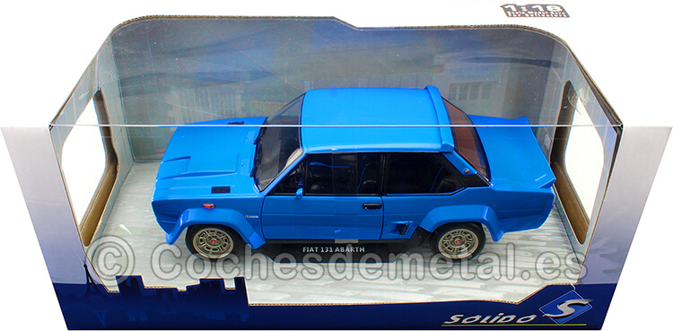 1980 Fiat 131 Mirafiori Abarth Azul 1:18 Solido S1806004