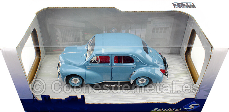 1951 Renault 4CV Azul Petrole 1:18 Solido S1806604