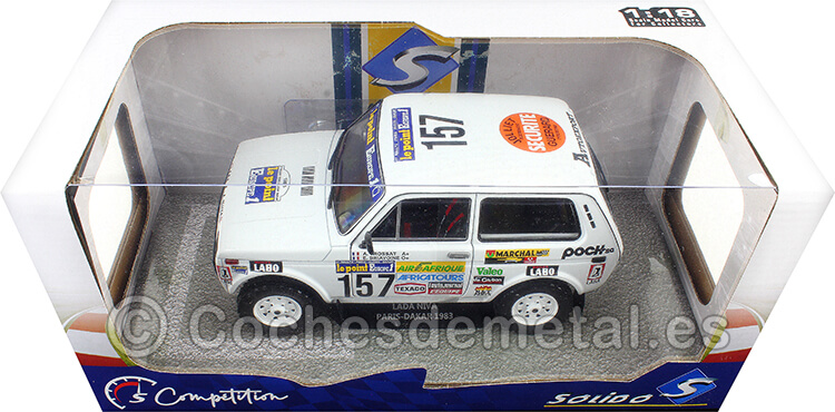 1983 Lada Niva Nº157 Trossat/Briavoine Rallye Paris/Dakar 1:18 Solido S1807303