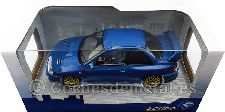 1998 Subaru Impreza 22B STi Azul Metalizado 1:18 Solido S1807401