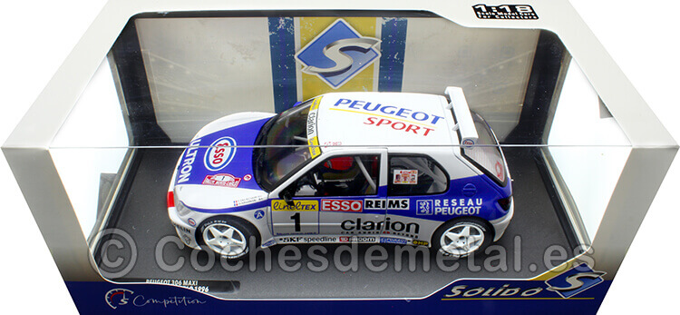 1996 Peugeot 306 Maxi Nº1 Delecour/Sauvage Rally Monte Carlo 1:18 Solido S1808305