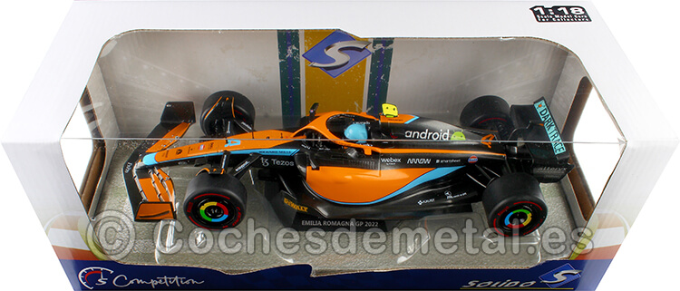 2022 McLaren MCL36 Nº4 Lando Norris GP F1 Emilia Romagna 1:18 Solido S1809102