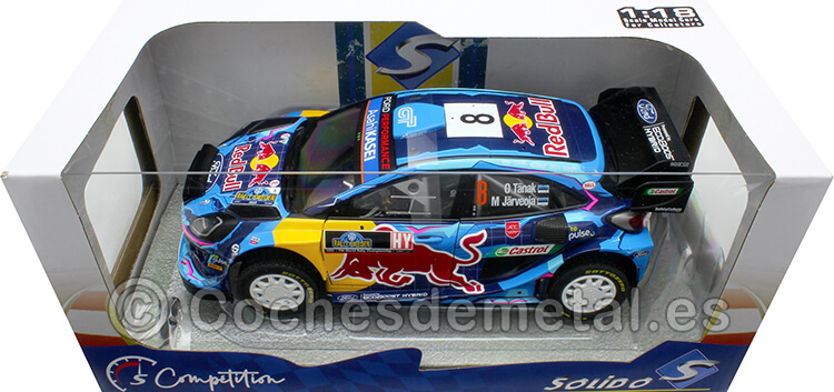 2023 Ford Puma Rally1 Hybrid Nº8 Tanak/Jarveoja Ganador Rally Suecia 1:18 Solido S1809503