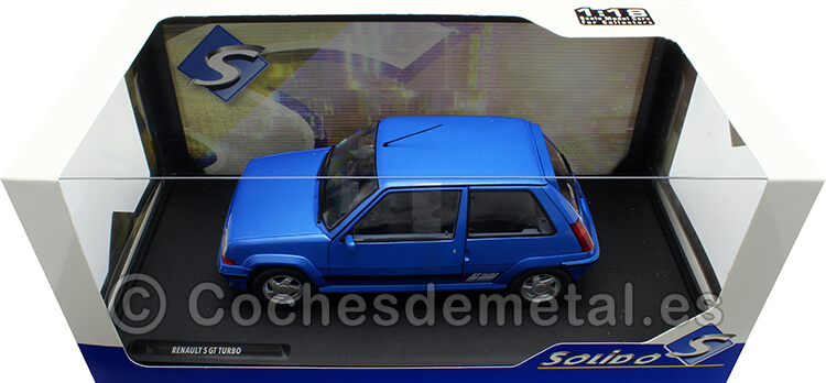 1989 Renault 5 R5 GT Turbo MK2 Azul Luminoso 1:18 Solido S1810003