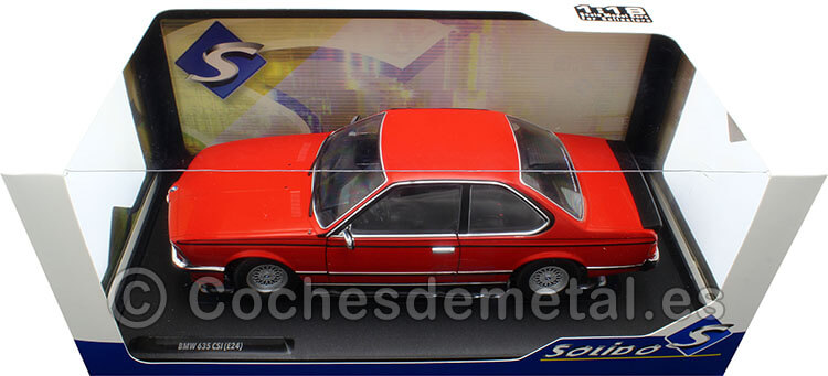 1984 BMW 635 CSI (E24) Coupe Rojo Henna 1:18 Solido S1810301