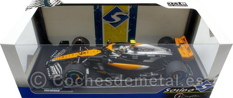 2023 McLaren MCL60 Nº4 Lando Norris GP F1 Gran Bretaña 1:18 Solido S1811201