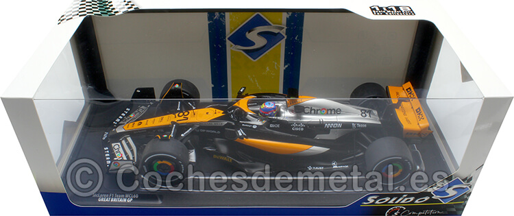 2023 McLaren MCL60 Nº81 Oscar Piastri GP F1 Gran Bretaña 1:18 Solido S1811202