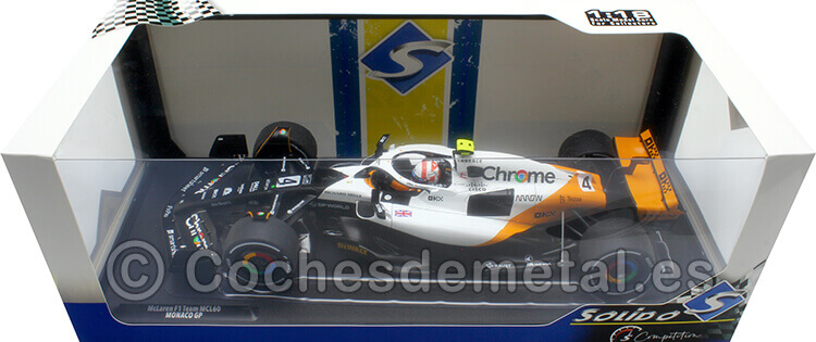 2023 McLaren MCL60 Nº4 Lando Norris GP F1 Mónaco 1:18 Solido S1811203