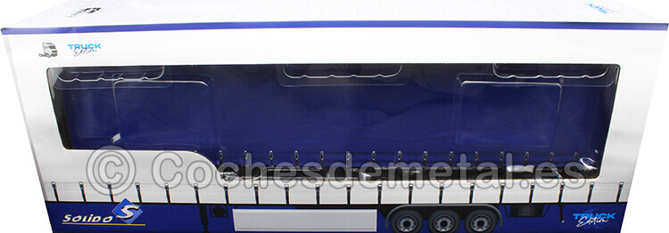 2021 Trailer Semirremolque de Lona Azul 1:24 Solido S2400504