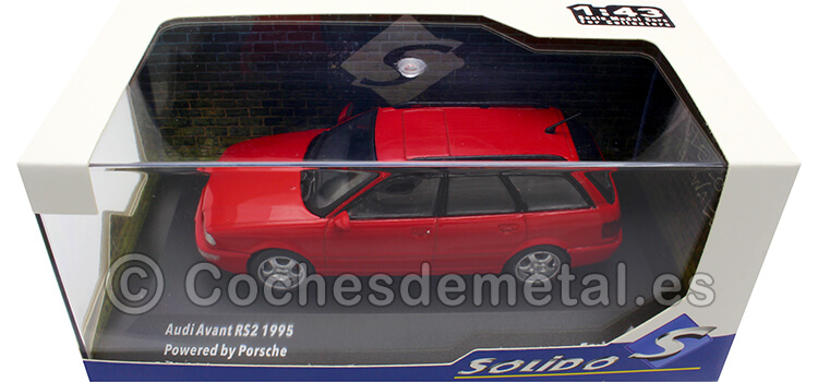 1995 Audi Avant RS2 Rojo Laser 1:43 Solido S4310102