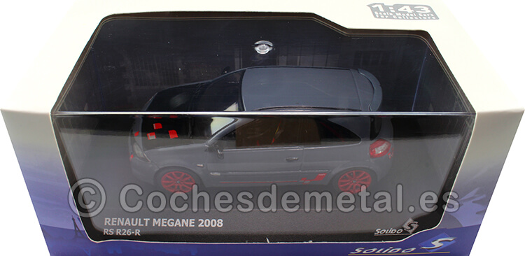 2008 Renault Megane RS R26-R Gris Piedra Lunar 1:43 Solido S4310203