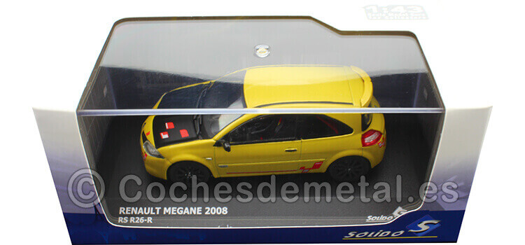 2008 Renault Megane RS R26-R Amarillo Metalizado/Negro 1:43 Solido S4310204